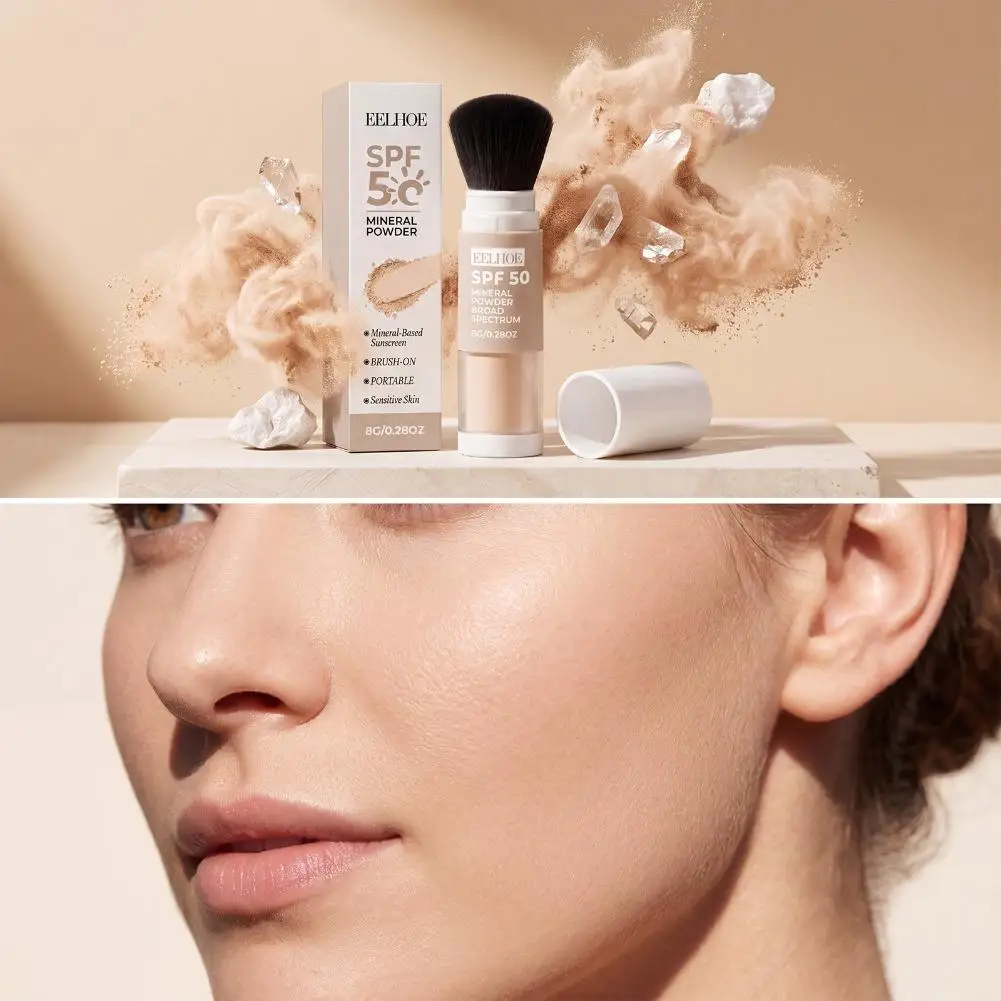 8g Natural Matte Mineral Sunscreen Powder Mild Refresh Non-sticky Lightweight Covering Original Summer Outdoor Protective Powder