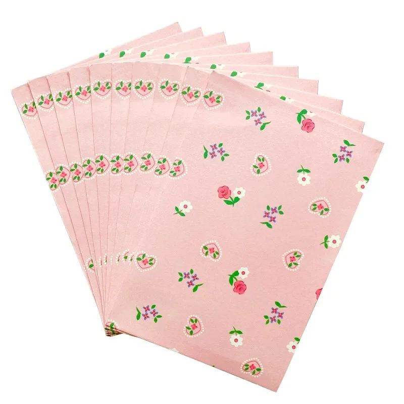 

10pcs/pack fresh and romantic floral envelopes 16*11cm Office School Supplies Girls favorite 16*11cm