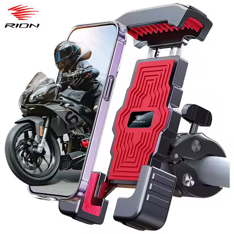 RION Bicycle Phone Holder Mobile Stand For Motorcycle Cell Phone Shockproof MTB Accessories Road Bike Mount One-hand Operation