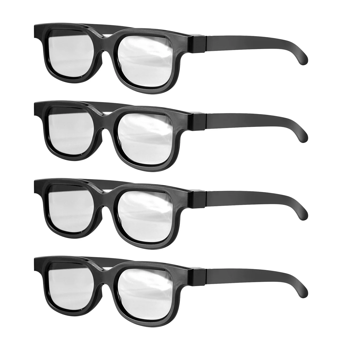 Lunettes 3D polarisées passives pour écran cinéma IMIX, 4 pièces