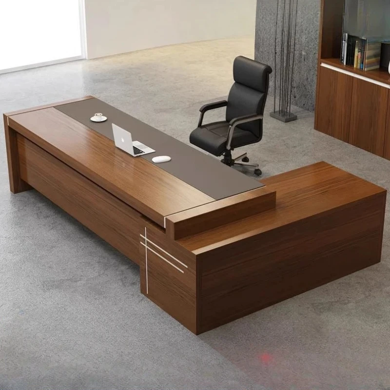 

Minimalist Designer L Shaped Office Desks Manager Cheap Cute Computer Desks Organizer Organizer Bureau Meuble Modern Furniture