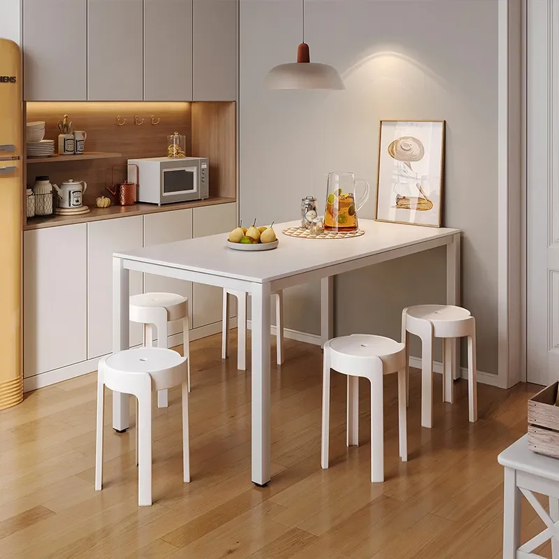 Stackable Plastic Stool Thickened Modern Simple Dining Bench Home Furniture Windmill Design Chair Lightweight Durable Seat