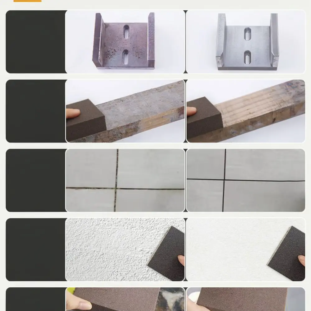 Flexible Sanding Sponge Block Durable Abrasive Foam Pad For Wood Metal Polishing Grinding Cleaning Wall Tool