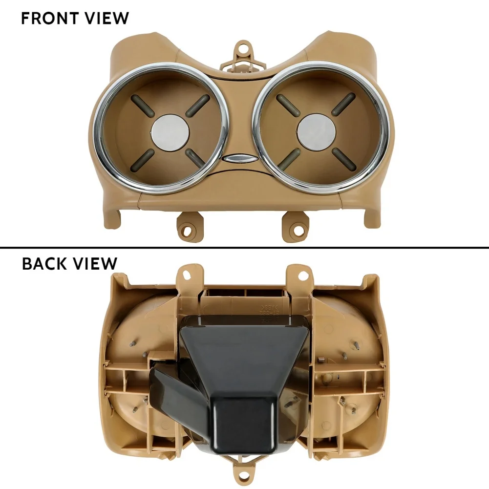 Car Interior Accessory Dual Cup Holder Console Cup Insert Robust Plastic Construction For Mercedes-Benz CLS500 2006