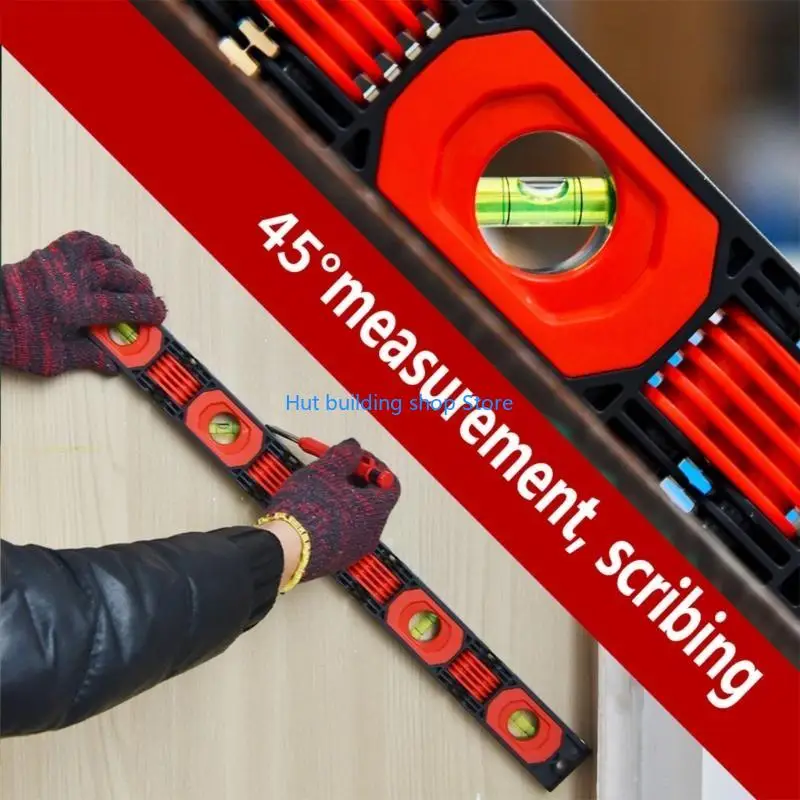 T21C Foldable Levels 360 Degree Spirit Level Upright Inclinometer with Magnets