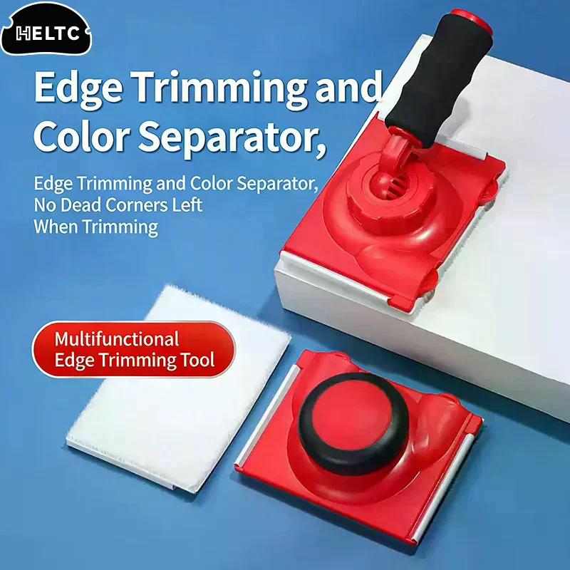 Red Paint Edger Tool For Walls Pad Painter For Wall Paint Edge Trimmer With Handle Multifunctional Ceiling Corner Painting Brush