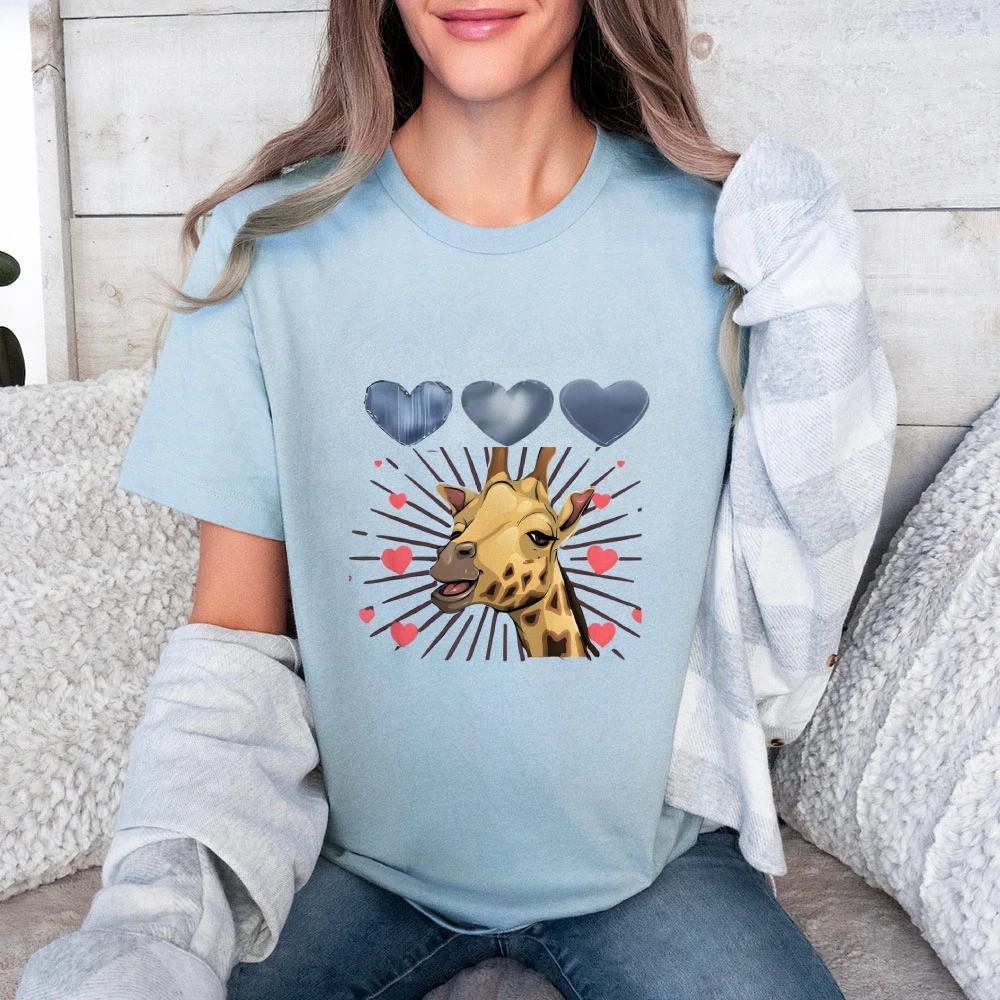 

2025 Fashion Women's Graphic T-Shirt Vintage Oversized Casual Streetwear Y2K Style Cotton Tee Loose Fit Top