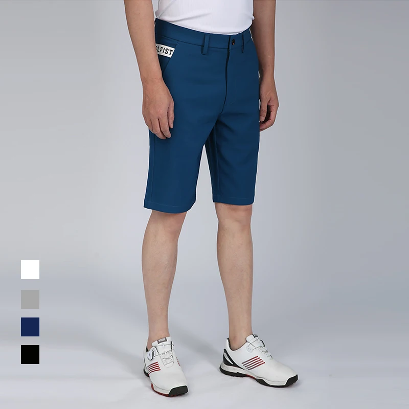 Golfist Men Straight Thin Golf Shorts Summer Male Breathable Quick Dry Golf Short Trousers Striped Elastic Waistband Sweatpants