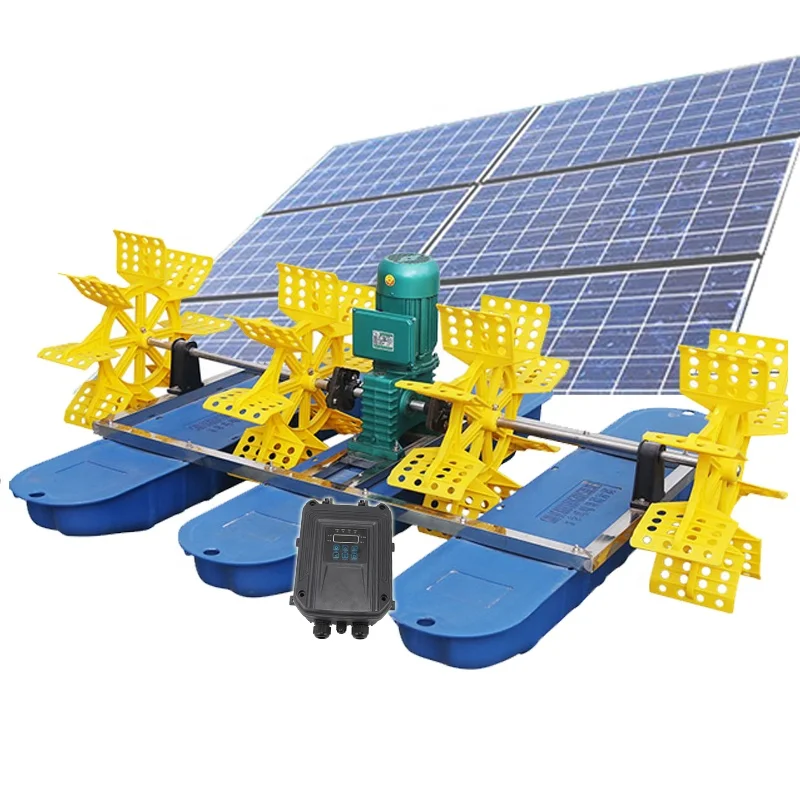 solar powered pond aeration power systems solar ener solar fish pond oxygen aerator machine solar aerator