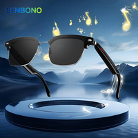 SENBONO Men's Smart Glasses With Bluetooth Call Wireless Smart Glasses Camera Control Speaker Sunglasses Anti-blue light Glasses