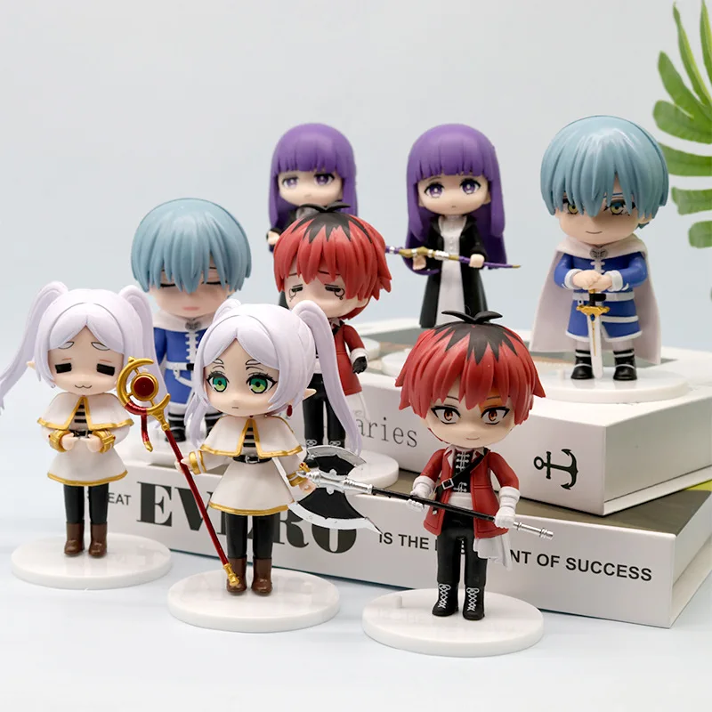 8pcs FuRyu Noodle Stopper Sousou no Frieren Anime Girl Figure Frieren Beyond Journey's End Action Figure Collectible Model Toys