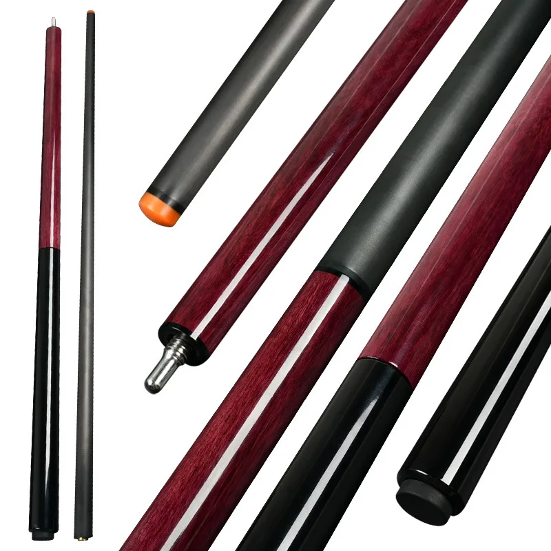 

One-Piece Carbon Fiber Pool Cue - Large Tip American Nine-Ball Cue with Maple Butt Sleeve