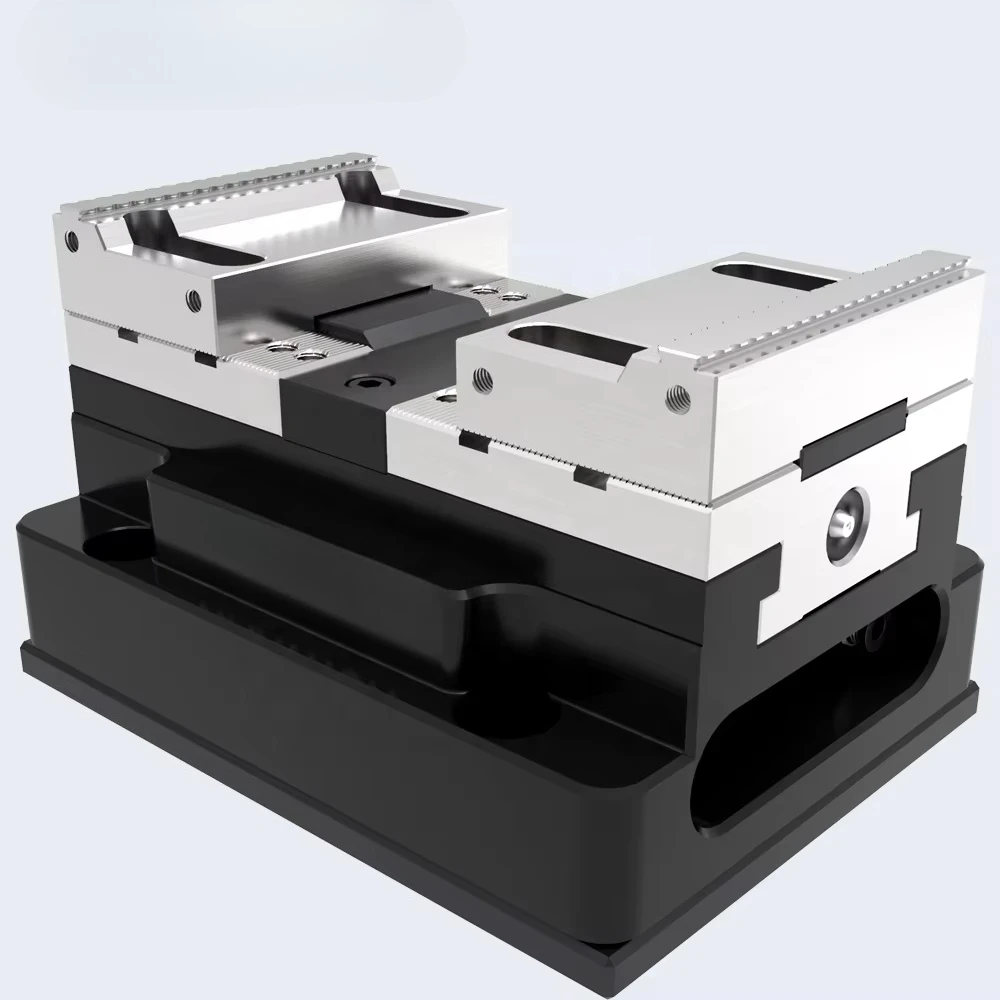 

KSP-100 CNC Precision Clamping Force Blocks Pneumatic Air Vise Self-centering Rotary