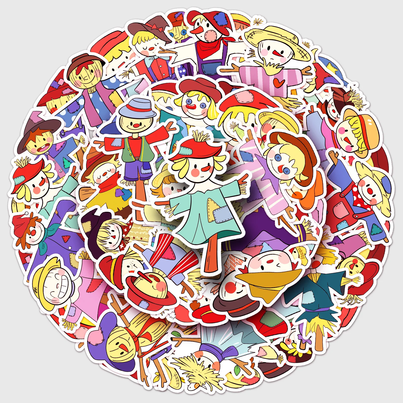 

50pc Original Scarecrow Series Cartoon Cute Graffiti Stickers Suitcase Laptop Skateboard Personalized Stickers