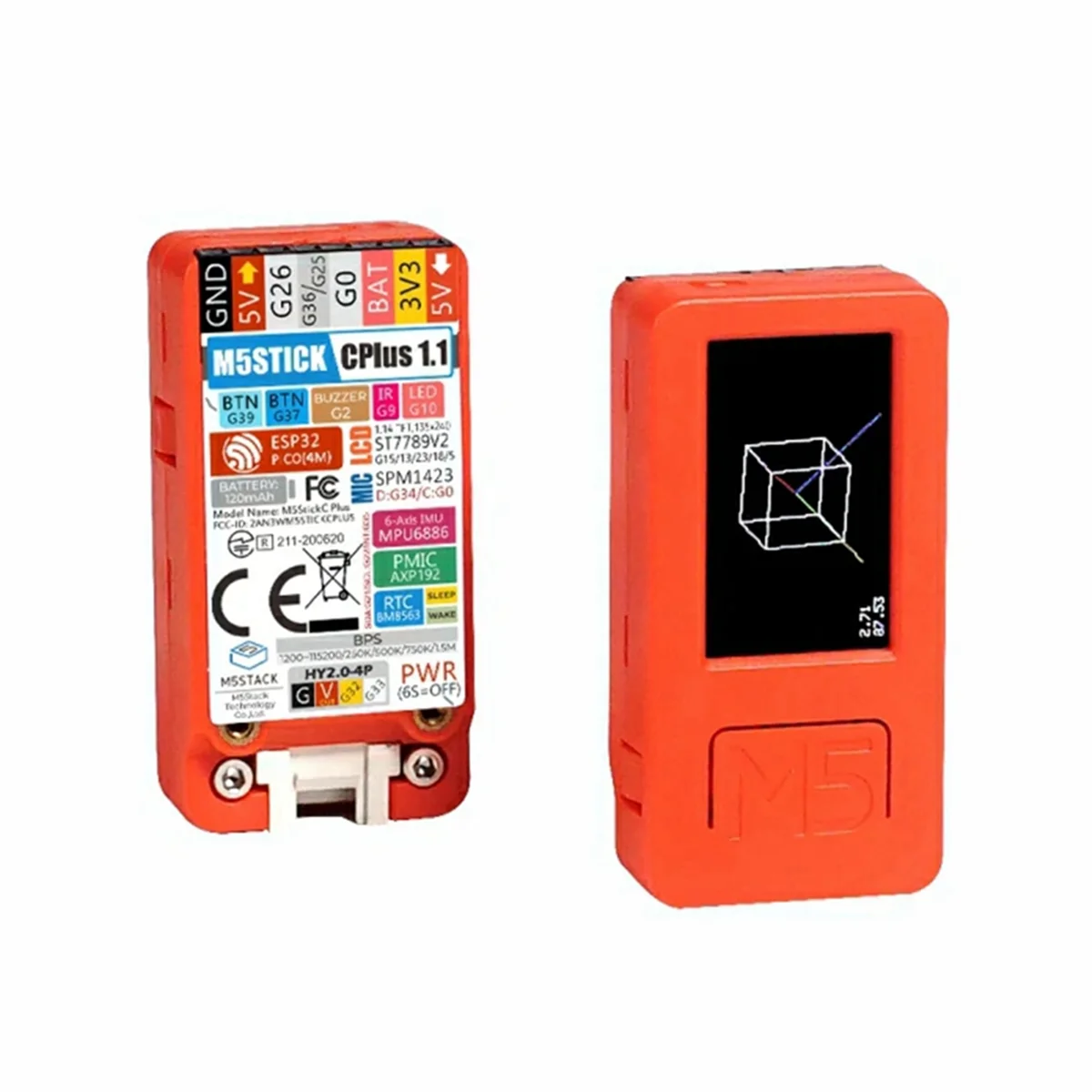 

A67I M5Stack M5StickC PLUS M5 StickC ESP32-PICO IR AXP192 Mini TypeC WiFi LCD Комплект для разработки контроллера IoT