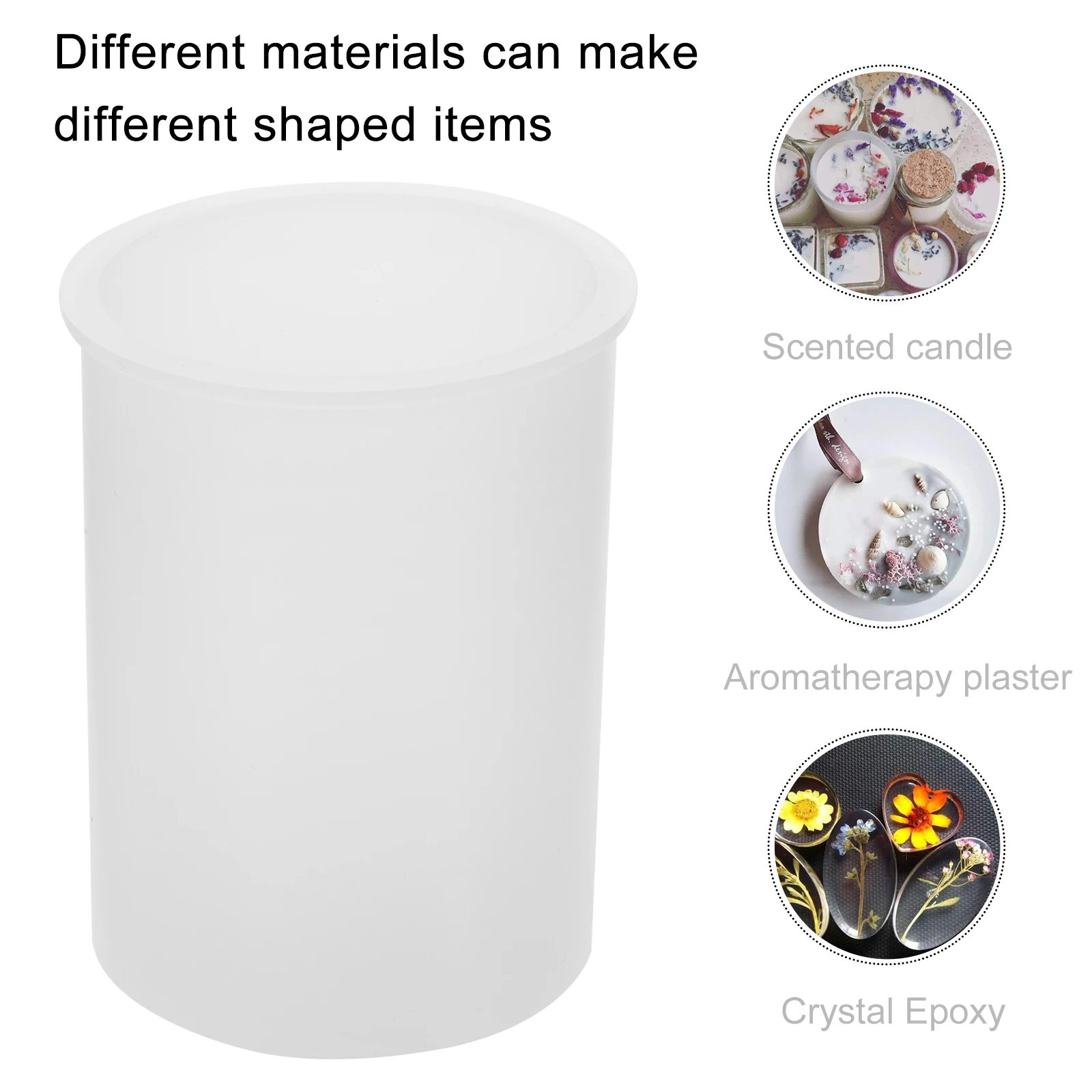 

Silicone C Mold Aromatherapy Holder Casting Tool DIY White Tray Easy Demould Save Time Labor Gift Friends C