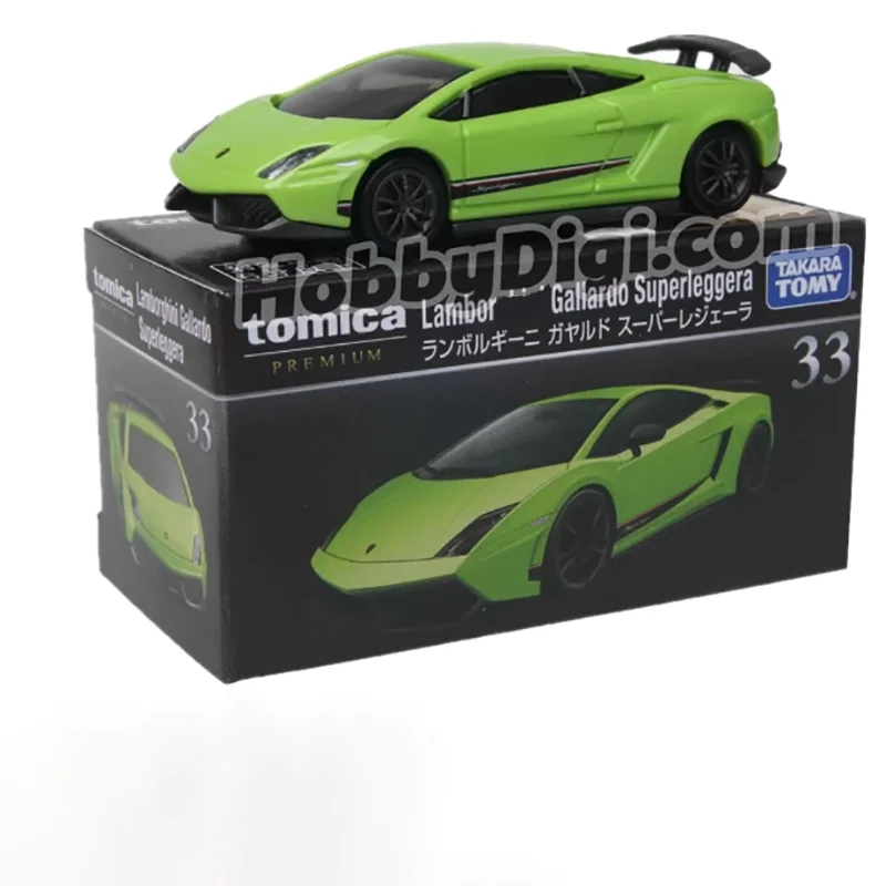 

Модель автомобиля TOMY TP33 Gallardo Superleggera из сплава, готовая статическая модель, подарок для взрослых, хобби и игрушки, коллекционные предметы, декоративные украшения.