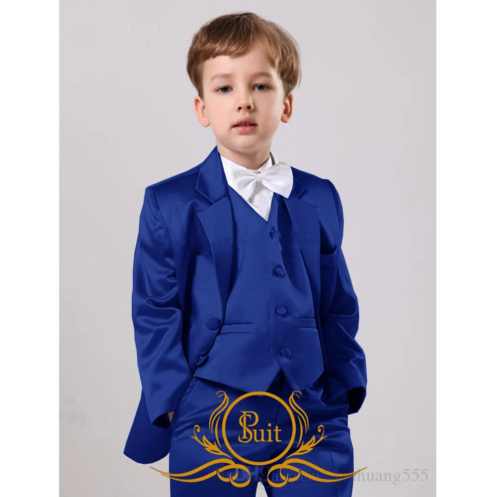 Wedding Boys Suit Formal Kids Blazer Set Party Child Tuxedo Jacket Pants 3 Piece Set