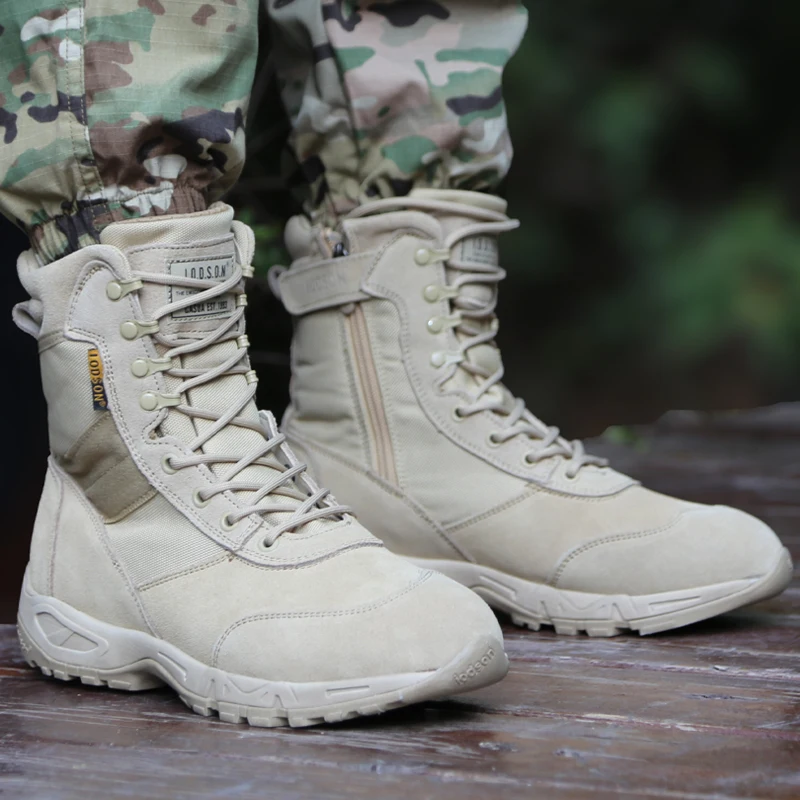 

2025 New Men's Hiking Shoes Men's Wear-Resistant Hunting Shoes Black Outdoor Boots Men's Luxury Brand Mountain Shoes