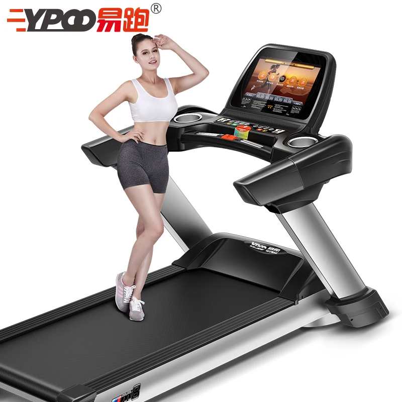 حار ممارسة اللياقة البدنية التيار المتناوب آلة المشي الصالة الرياضية الجري آلة المشي التجارية مع التطبيق صالح