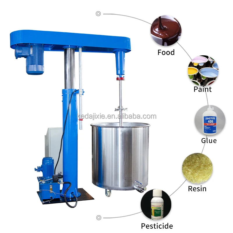 11kw High Speed Disperser With Agitator Shaft Paint Dispersing Machine Blender Mixer Machine