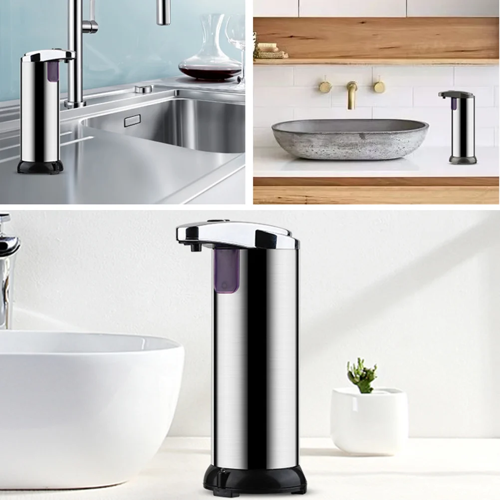 

Stainless Steel Touchless Automatic Liquid Dispenser For Home Bathroom Kitchen Use No Smart Sensor Pump Portable Soap