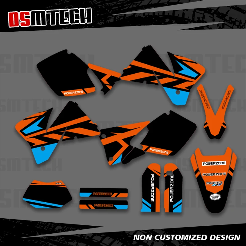 

DSMTECH для KTM EXC EXCF 125 200 250 300 400 450 525 1998 1999 2000 SXF графические наклейки комплект наклеек индивидуальный номер имя