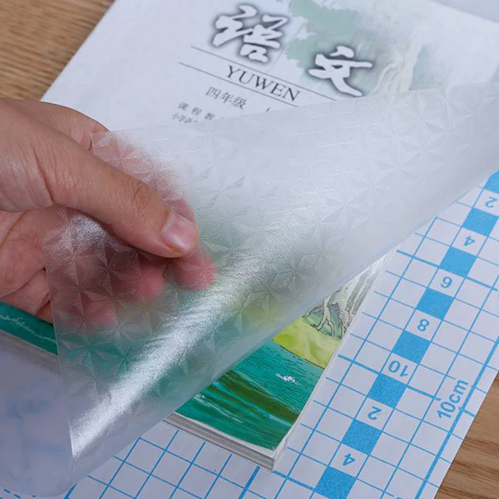 16 ชิ้น ปกหนังสือแบบมีกาวในตัว ปกป้องหนังสือ กันน้ำ ปก PP สำหรับ