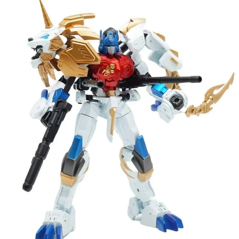 Transformationsspielzeug 8816, Löwenkommandant aus Stahl, weißer Löwe, Actionfigur, Modell, Originalverpackung, Figurensammlung, Geschenk