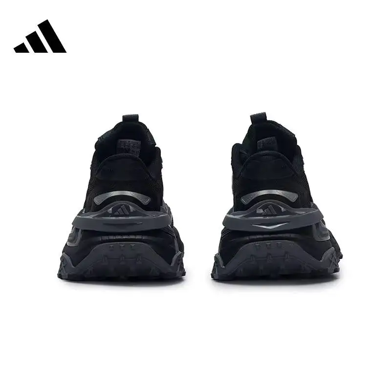 Mens Chunky Adidas Sneakers JQ1666 Black Metallic Silver Dark Grey Casual Shoes