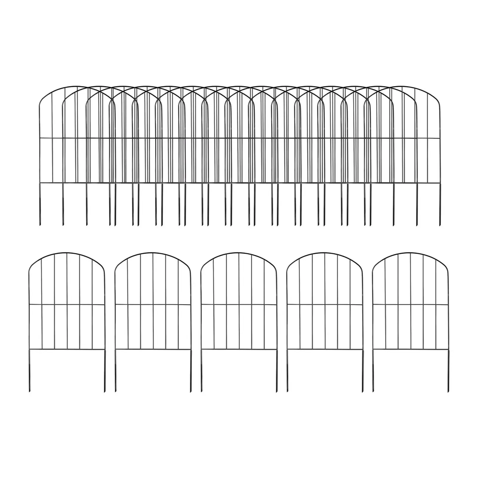 20 Pieces Garden Fence Panels Accessories for Outside Restaurant Landscape