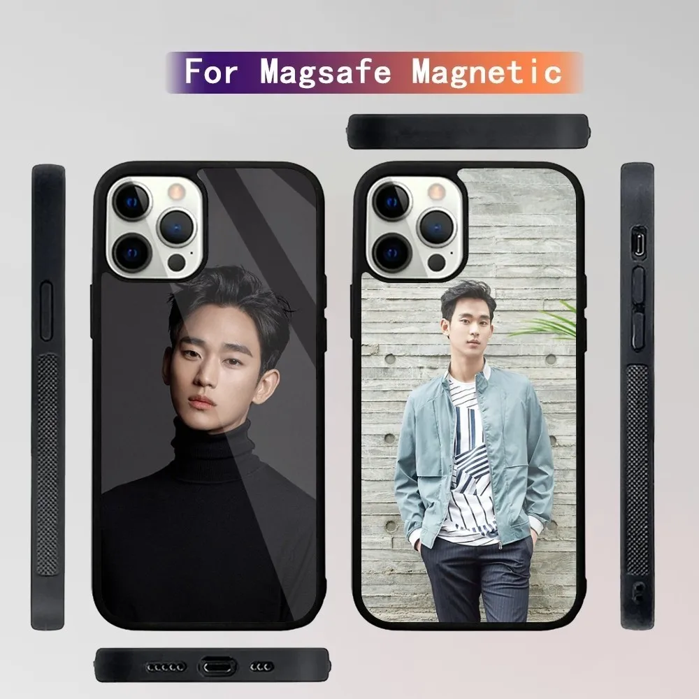 Korean actor K-Kim Soo H-Hyun   Phone Case For iPhone 15,14,13,12,11,Plus,Pro,Max Mini Magsafe Magnetic Wireless Charging