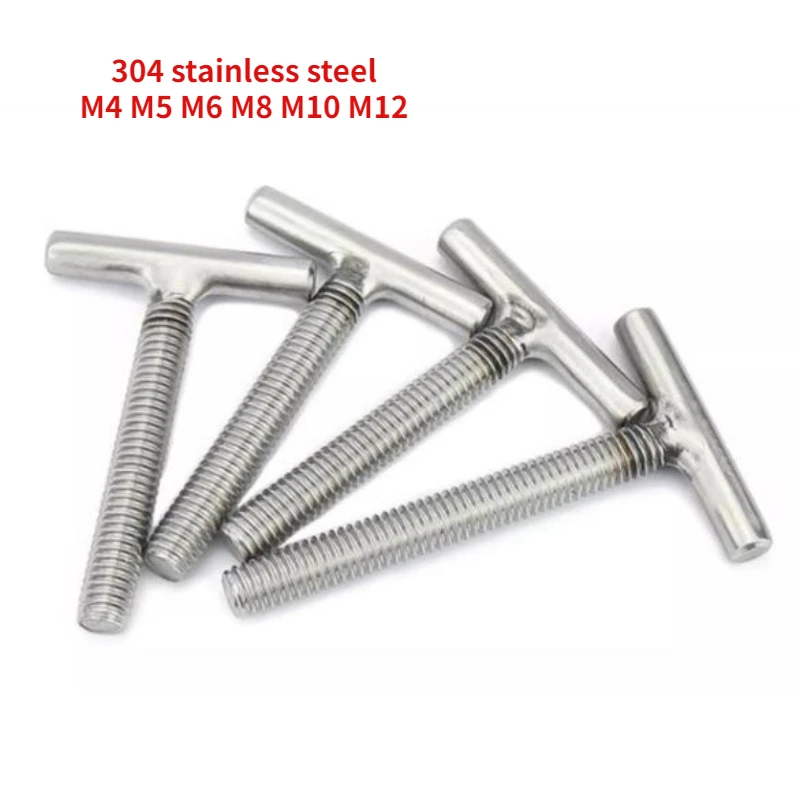 

2-10pcs 304 Stainless Steel T-welding Screw T-shaped Screw Cylindrical Welding Bolt Screw M4 M5 M6 M8 M10 M12