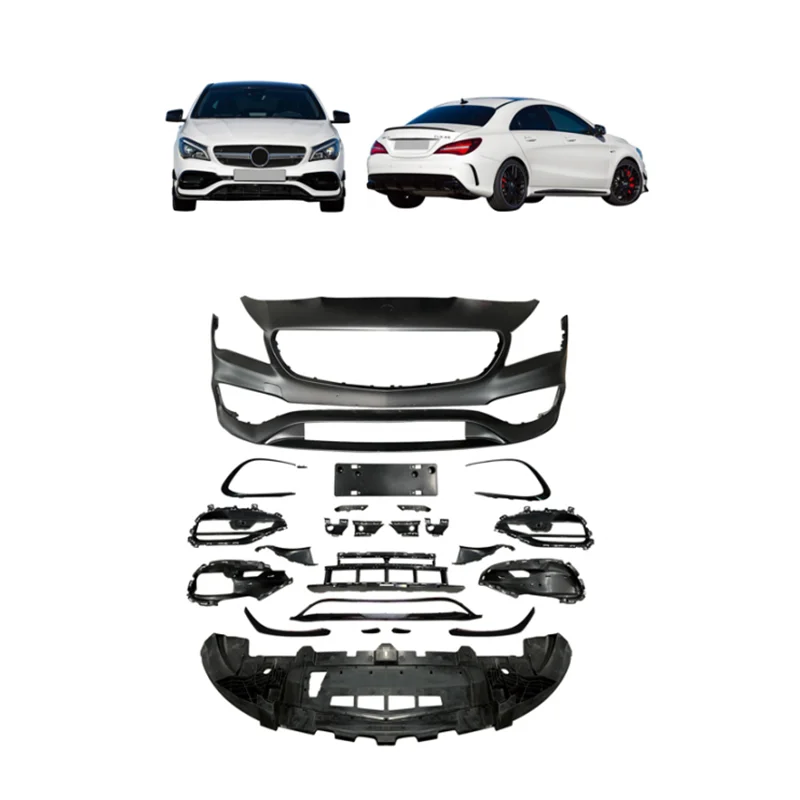 Mercedes CLA Body Kit AMG Front Bumper For Mercedes Benz CLA W117 CLA200 CLA250 Upgrade CLA 45 AMG Body Kit