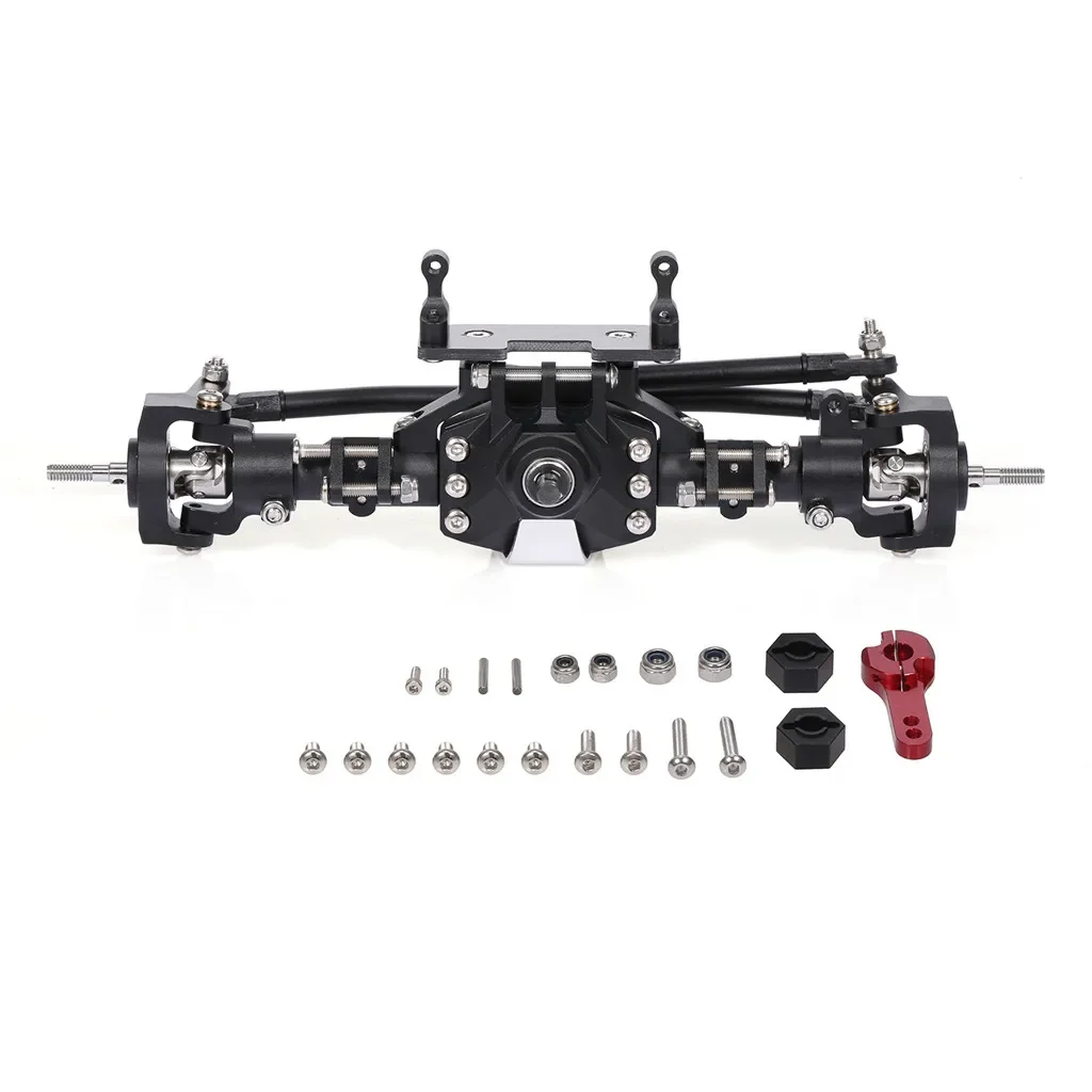 Alloy Front Rear Axle RC Bridge Axle RC Spare Parts for Axial SCX10 II 90046 90047 RC Crawler Truck