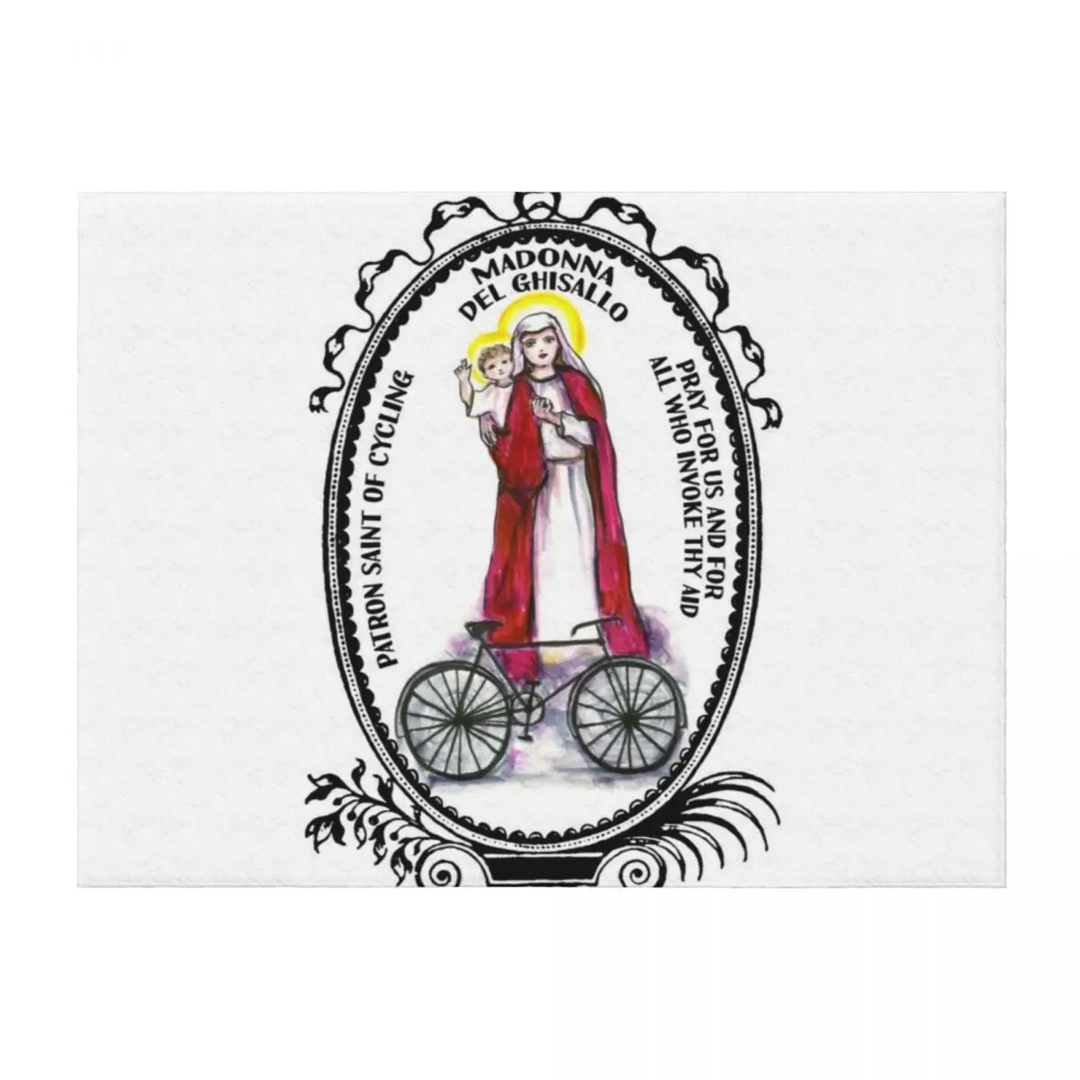 

Madonna del Ghisallo Patron Saint of Cycling Throw Blanket Vintage Sofa Stuffeds Hair Blankets