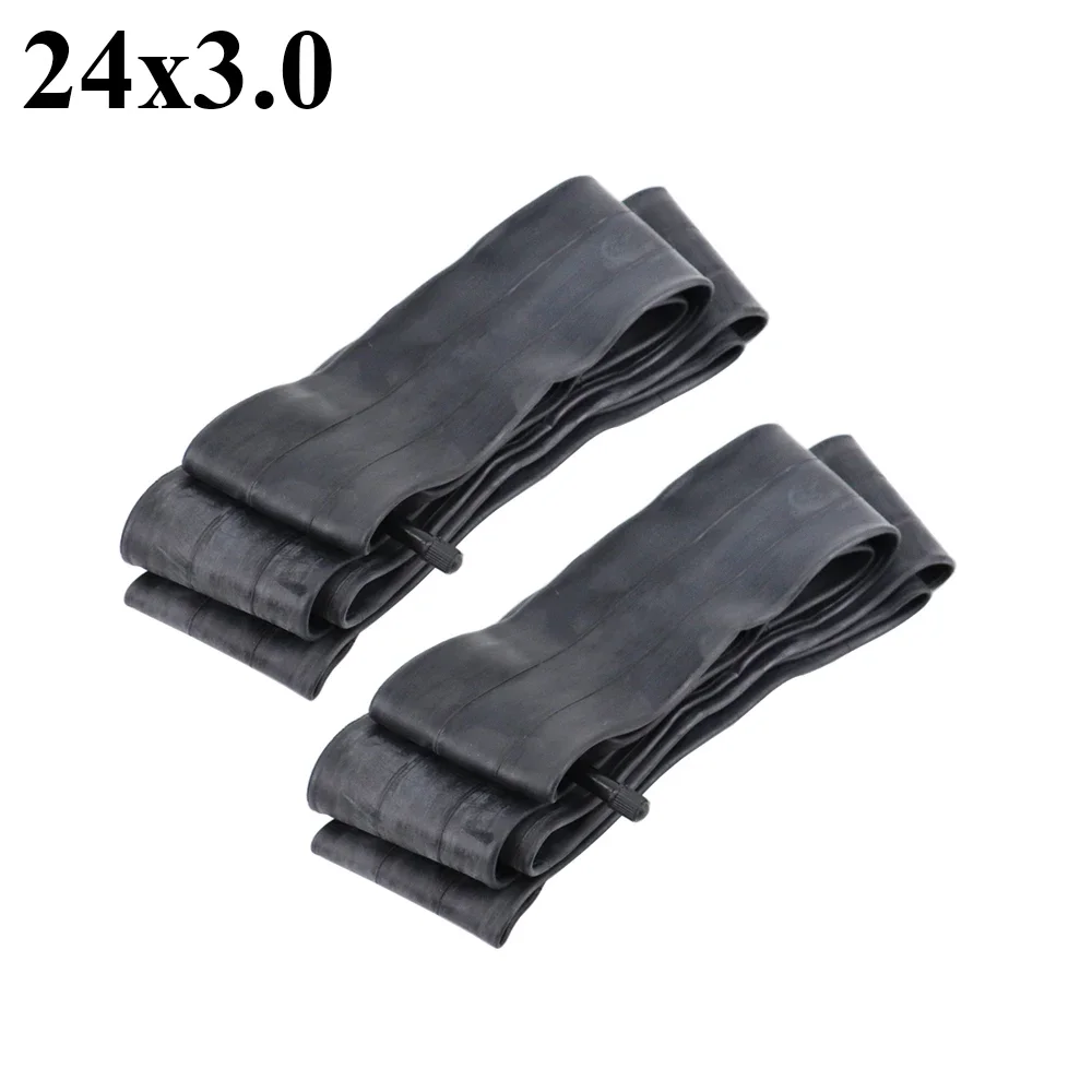 Black Beach Bicycle Inner Tube, 20x3.0, 20x4.0, 24x3.0, 24x4.0, 24x4.0, pneu de bicicleta para motos de neve e bicicletas, ATVs, 2pcs