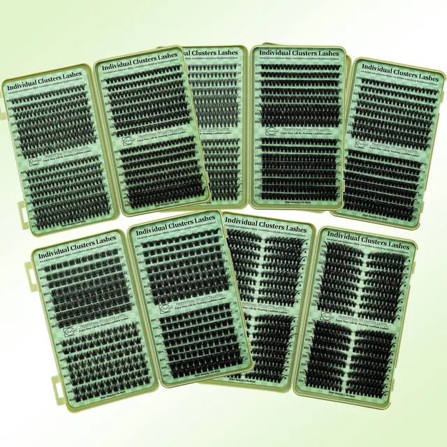 LASHSUN Lash Clusters książka DIY przedłużanie rzęs Clusters Lashes książka D Curl LASH Mega Volume pojedyncze rzęsy klaster rzęs