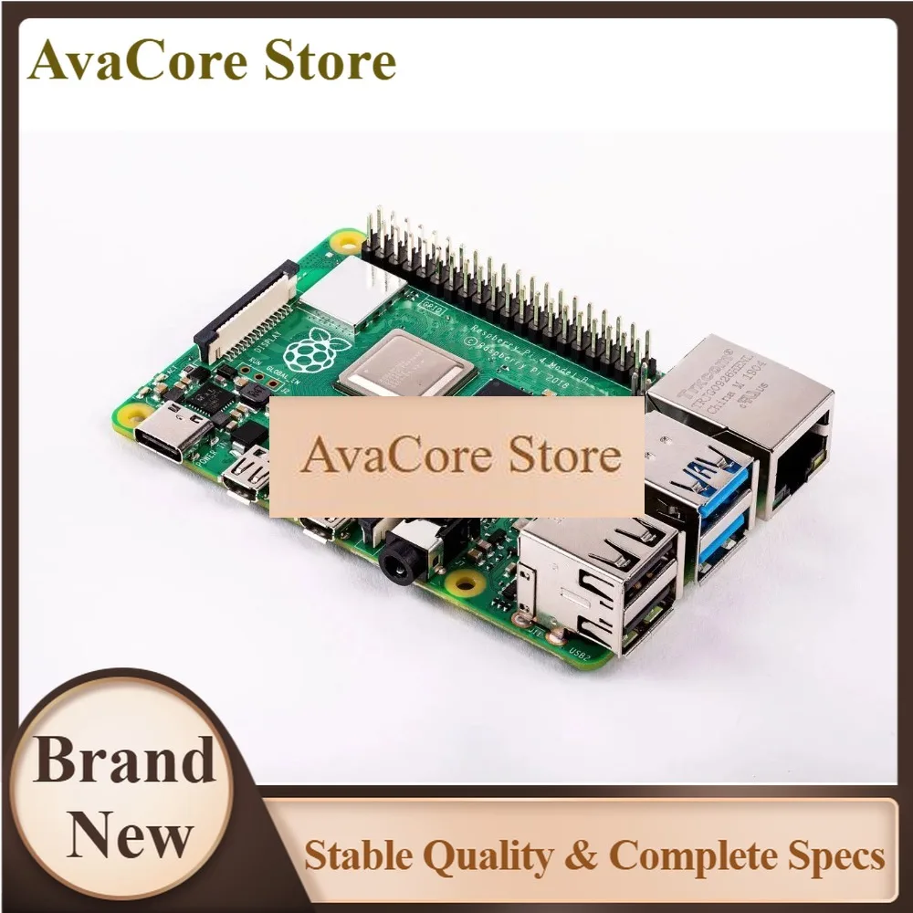 AvaCoreRaspberry Pi 4 Computer Model B, Single Board Computer For Building Mini PC/Smart Robot/Game Console/Workstation/Media Ce