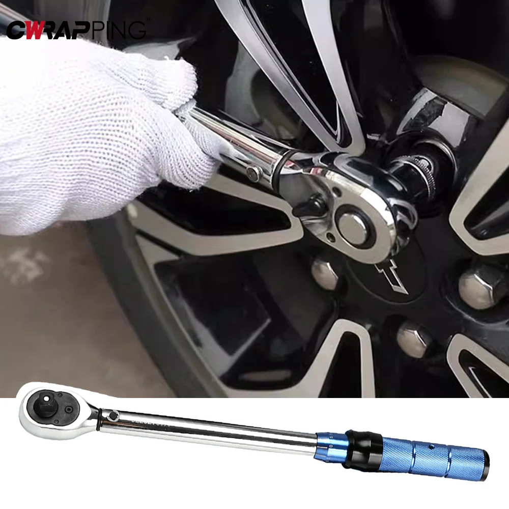 Torque Wrench 10-20Nm Preset Adjustable Chrome Vanadium Steel High Precision for Auto Repairs Mechanical Maintenance Home Garage