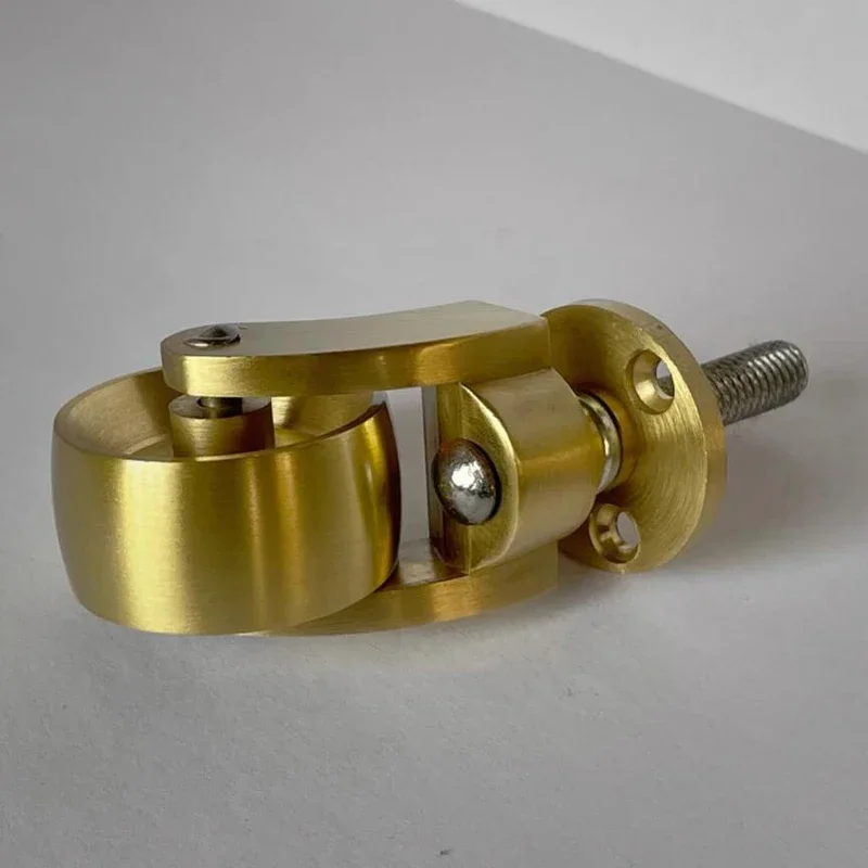Antique Casters Wheels Vintage Brass Wheels Heavy Duty, M8 Screw Mounting, Wheel Diameter 32mm, for Furniture, Office Chairs