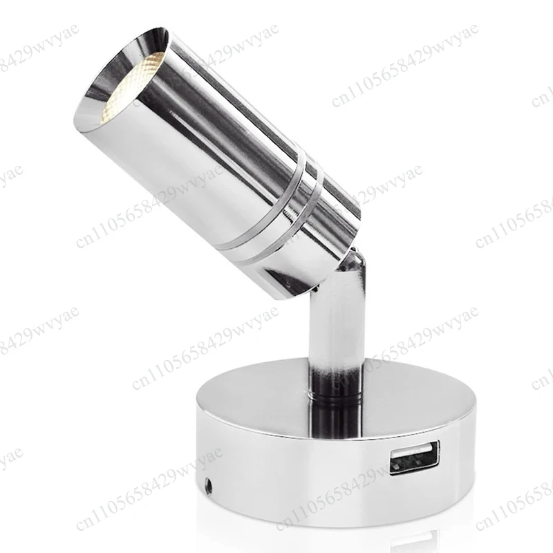 12V 24V Marine LED Touch Dimming Reading Light with USB Port for Boat Yacht RV