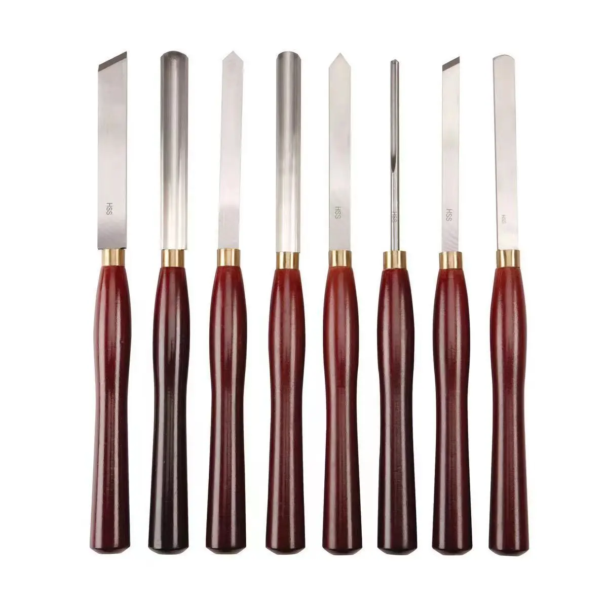 Móveis Carving Knife com caixa de ferramentas, Wood Turning, Root, 6.89 "Blade, Cinzel, 8Pcs