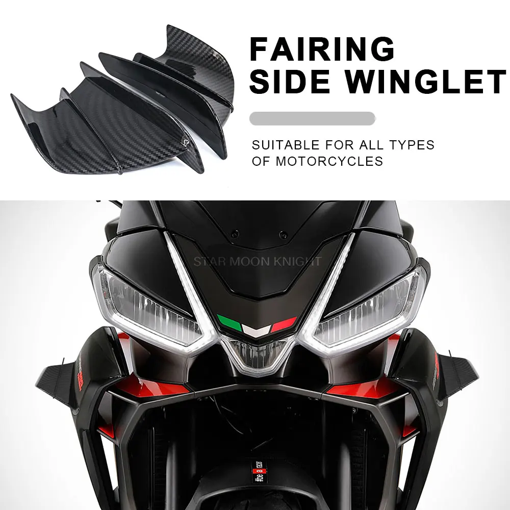 Motorcycle Winglet Aerodynamic Wing Kit Spoiler For Aprilia RSV4 X Tuono V4 660 Factory RS660 RS50 RS125 RS250 Motorcycle