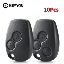 KEYYOU 10Pcs 2/3 Buttons Remote Key Shell No Blade Case For Renault Espace Laguna Duster Logan DACIA Sandero Clio Kangoo Nissan