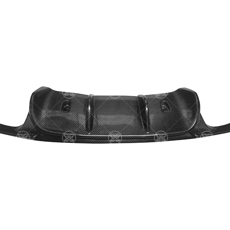 For Porsche 911 991 Carrera Rear Lip Carbon Fiber Rear Bumper Diffuser Lip Splitter Exhaust Bumper Guard Cover Body Kit