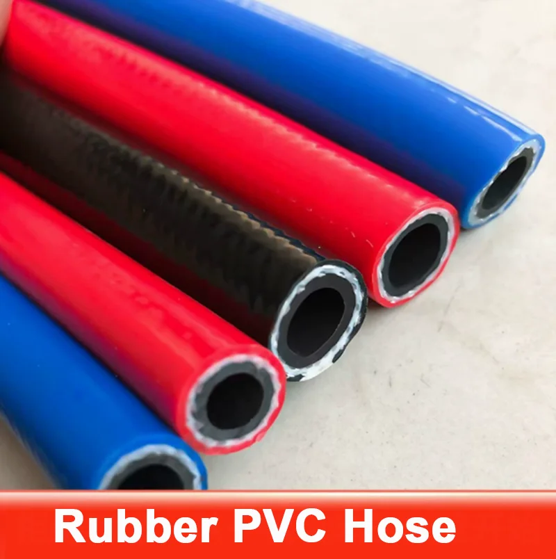 1M/2M/3M Rubber PVC High-pressure Hose Line Water Pump Air Cannon Garden Soft Water Pipe 6mm 8mm 10mm 12mm 13mm 16mm 19mm 20mm