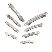 10pcs French Barrette Hair Pin Clip Automatic Buckle Base Bow Comb Hairpin Supplies For Headdresses Jewelry Making Accessories