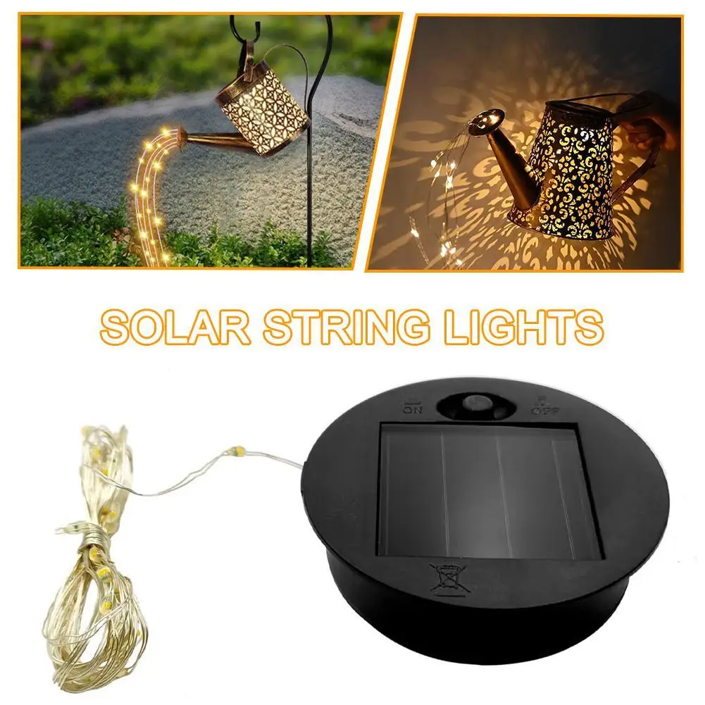 Solar String Light Replacement Solar Panel Outdoor Hanging Solar Lanterns Parts Waterproof Garden Pathway Lighting Accessory