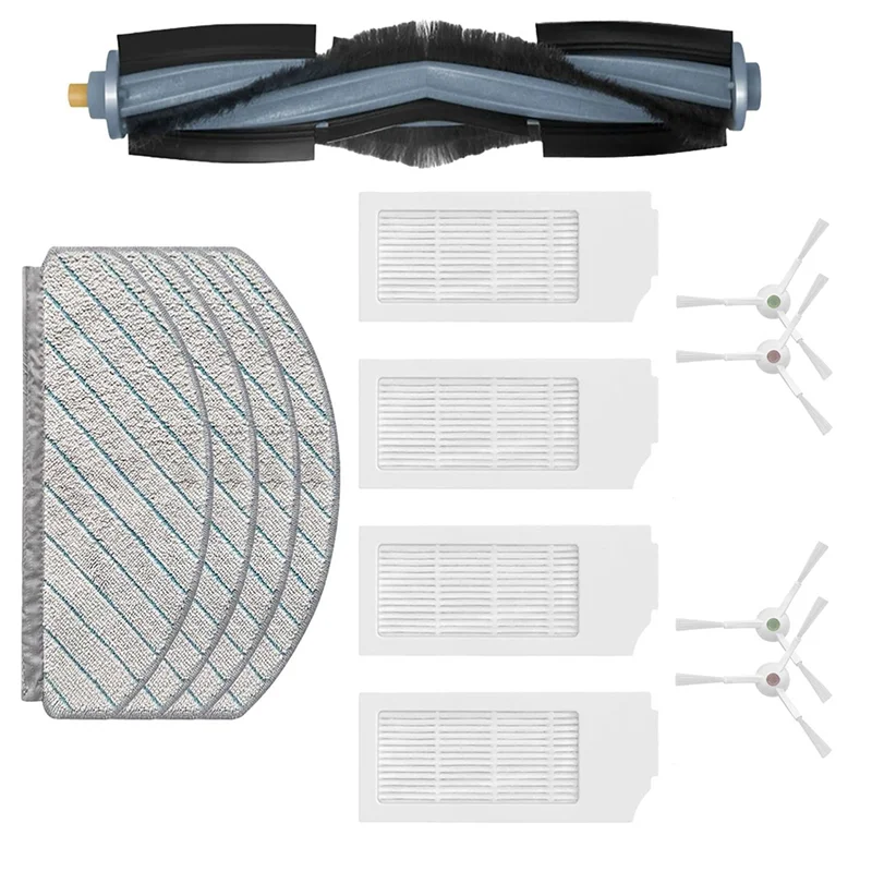 แผ่นกรองทดแทนผ้าถูพื้นสำหรับ Ecovacs T10บวกชิ้นส่วนเครื่องดูดฝุ่นหุ่นยนต์อุปกรณ์เสริมสำหรับ Ecovacs deebot